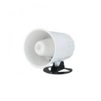 Horn Speaker White Plastic