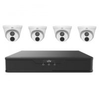 UNV, KIT30104S2-4T2TB, KIT 4CH NVR With 4x 3MP Turret Cams