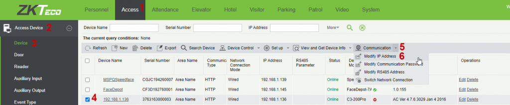 Tech Tip: IP Addresses Etc For ZKTeco Door Controllers
