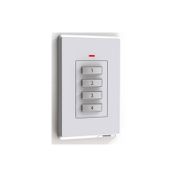 Elsema, FOBswitch, 4-Channel Wireless Wall Remote with 5 Frequencies